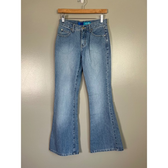 dELiA*s Denim - Vintage Delias Flare Jeans Medium Wash High Rise Wide Leg Y2K Denim Size 3 x 32